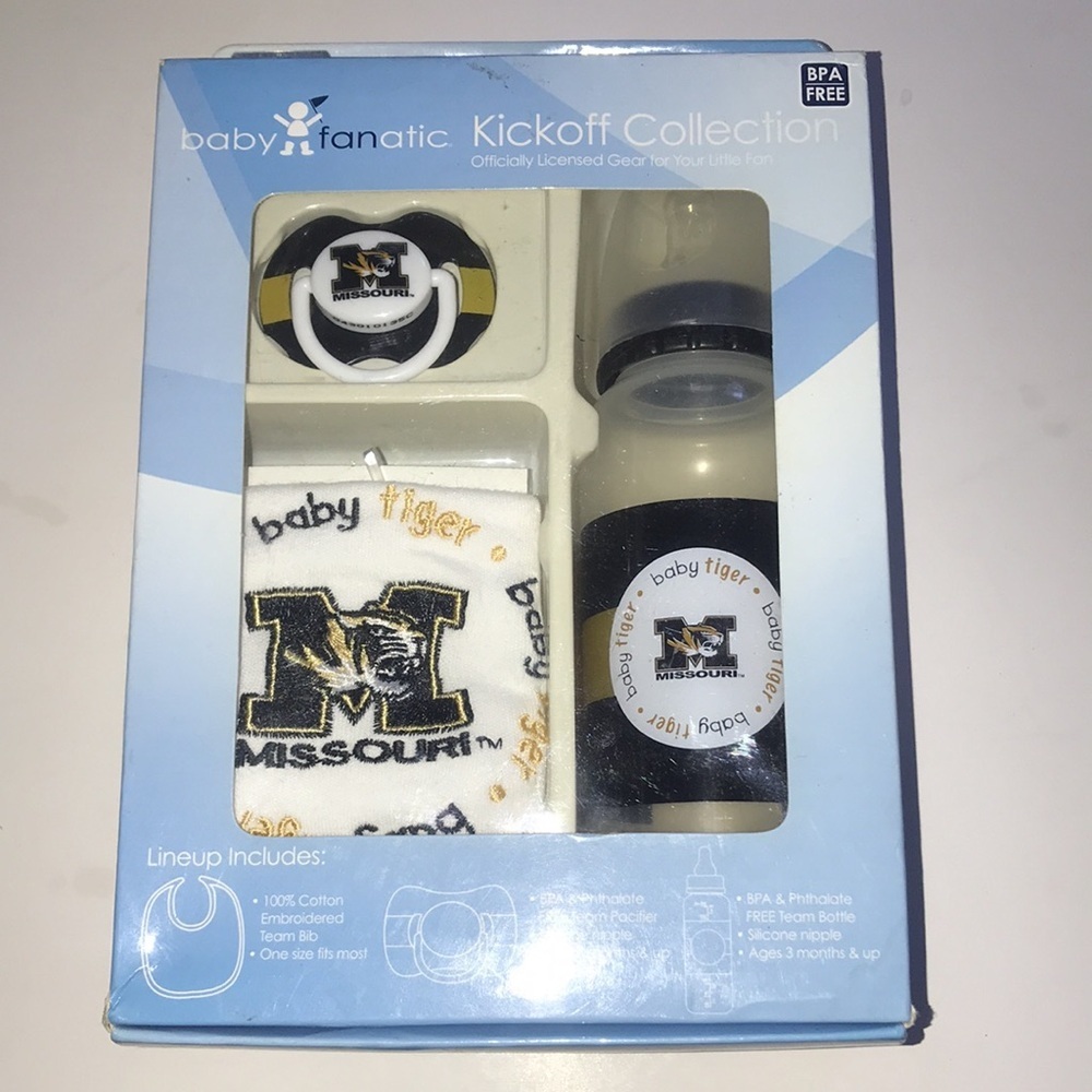 NIB University of Missouri 3-pc  Baby Set